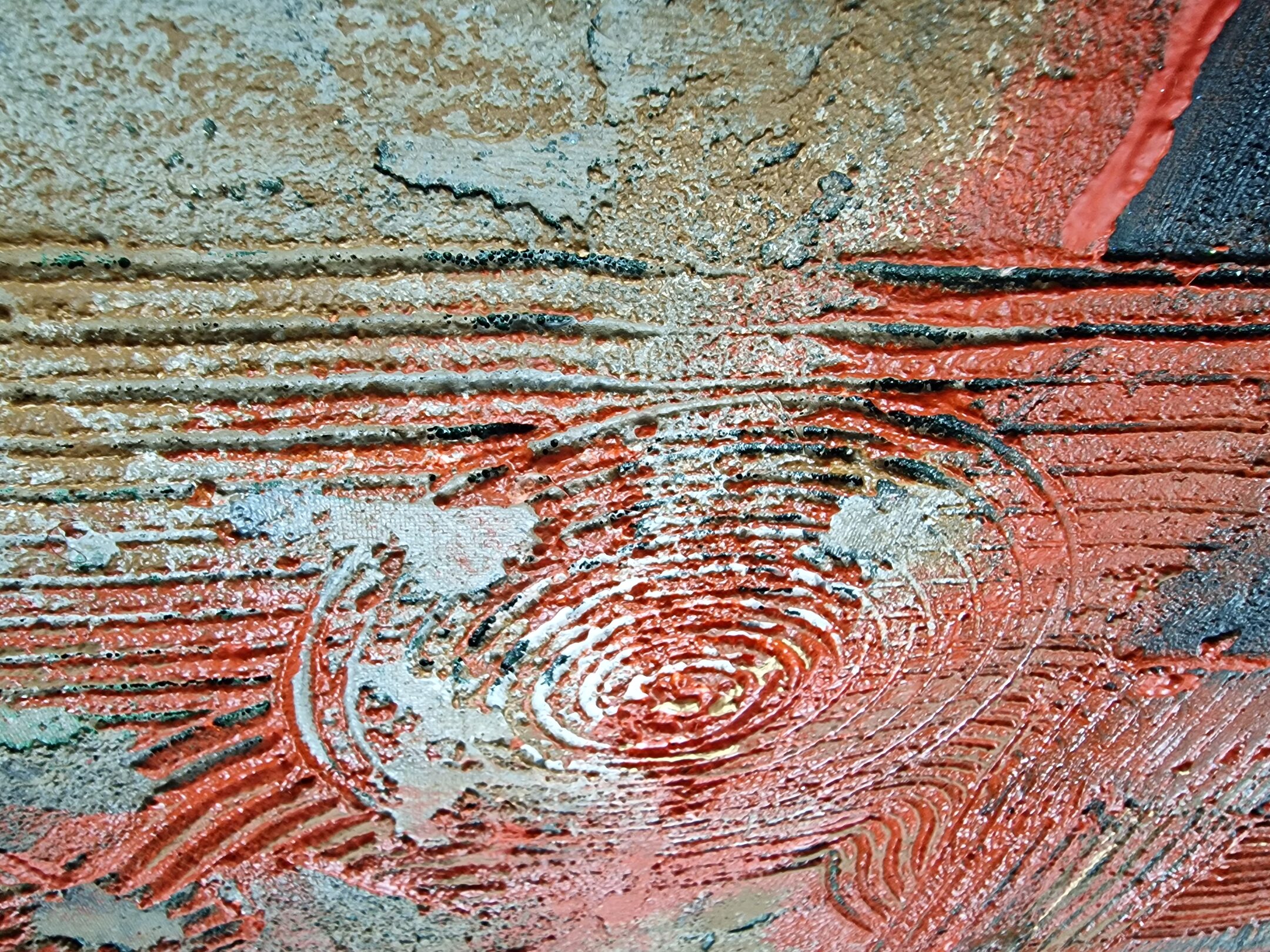 Spurfeld - Rot, Detailaufnahme