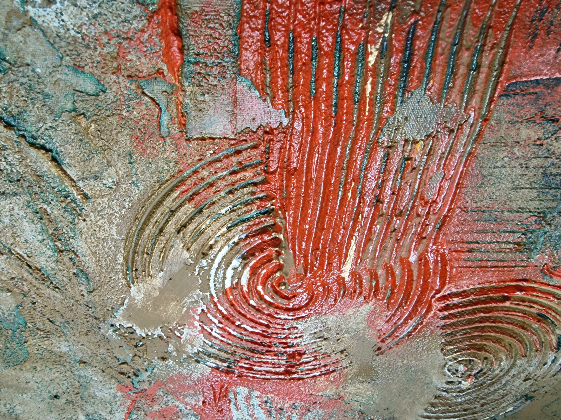 Spurfeld - Rot, Detailaufnahme