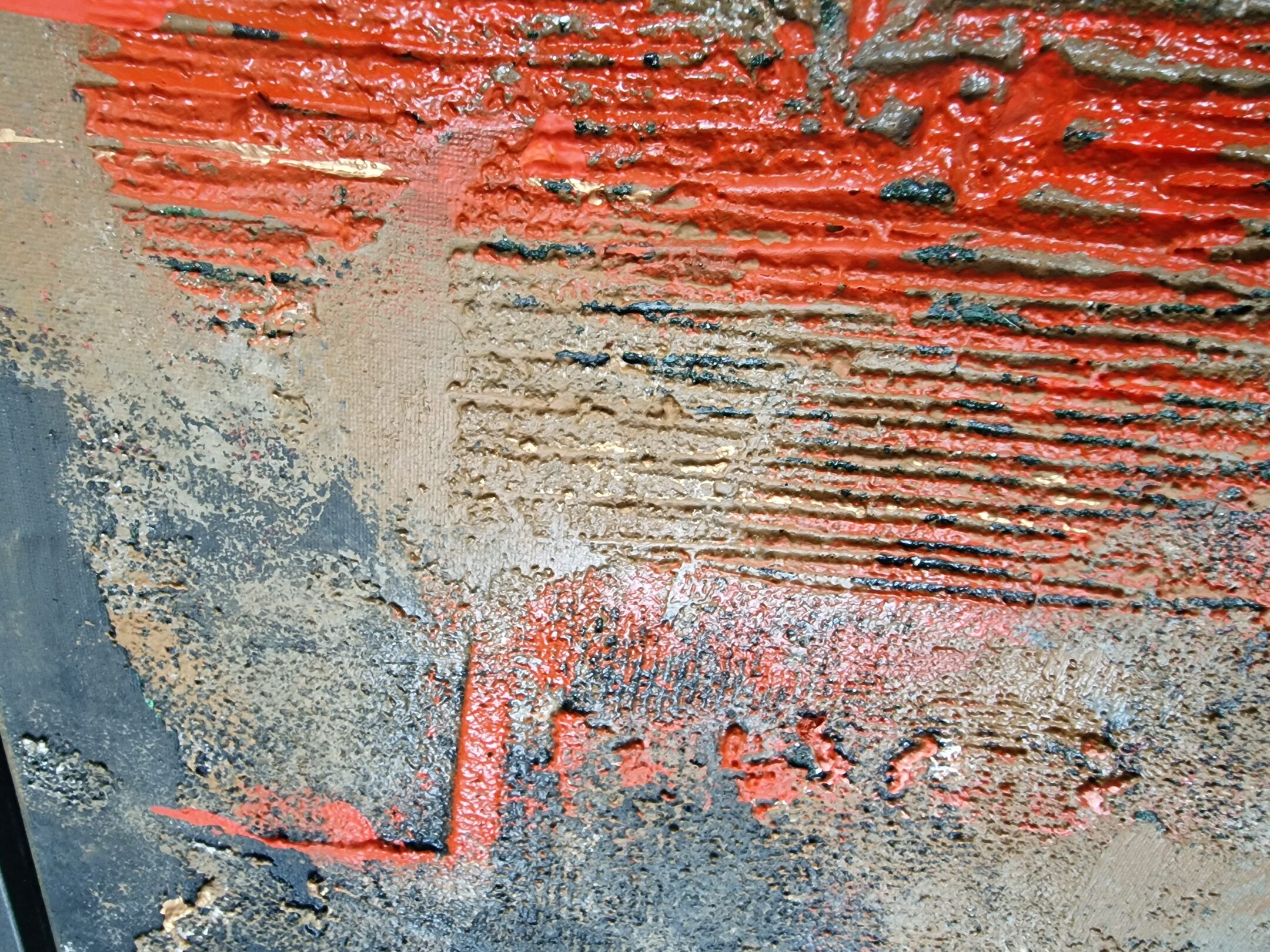 Spurfeld - Rot, Detailaufnahme