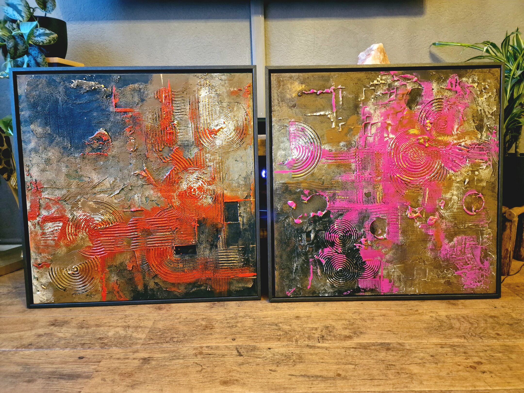 Spurfeld -Magenta, Detailaufnahme