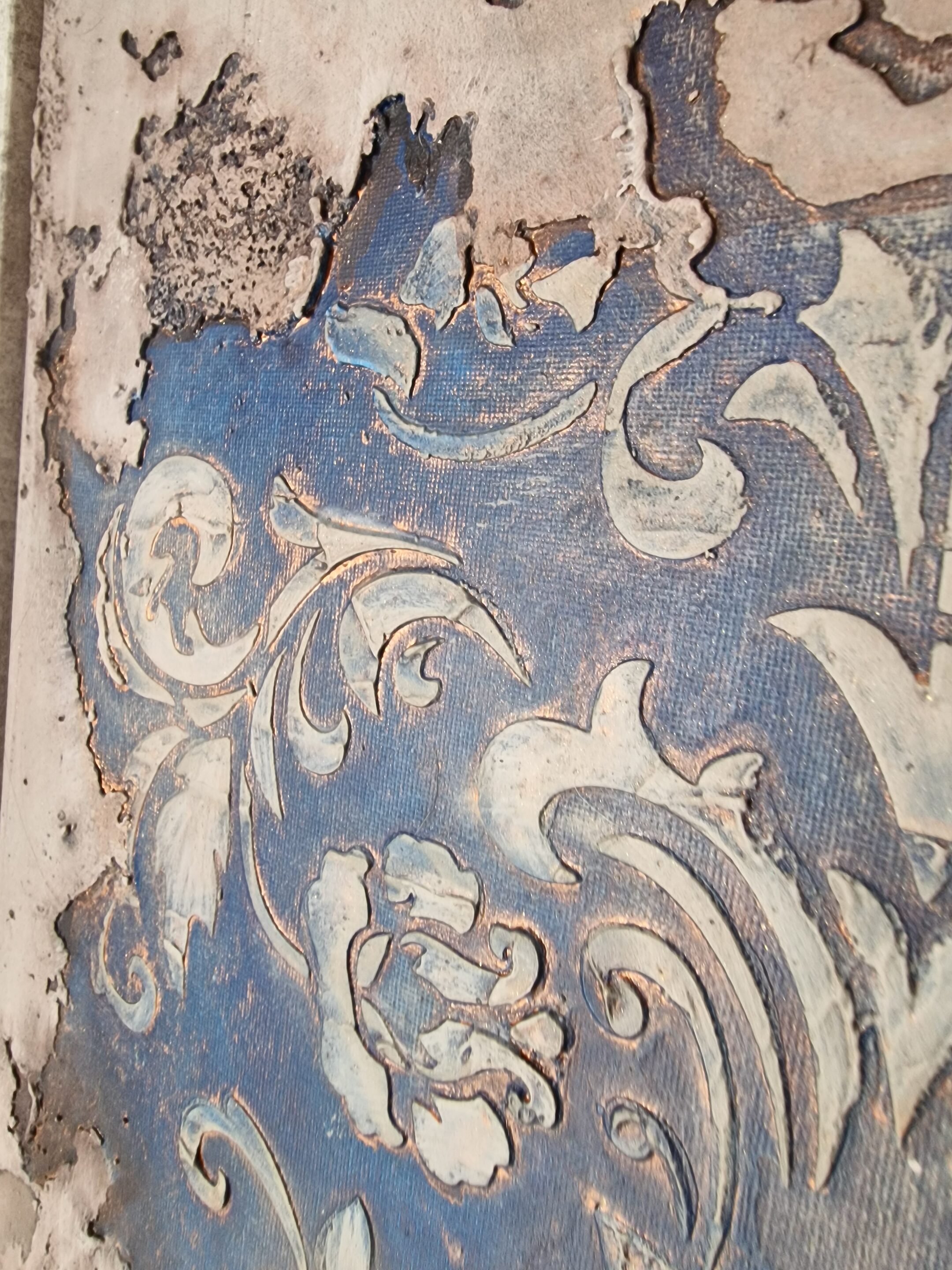 Alte Tapete, Detailaufnahme